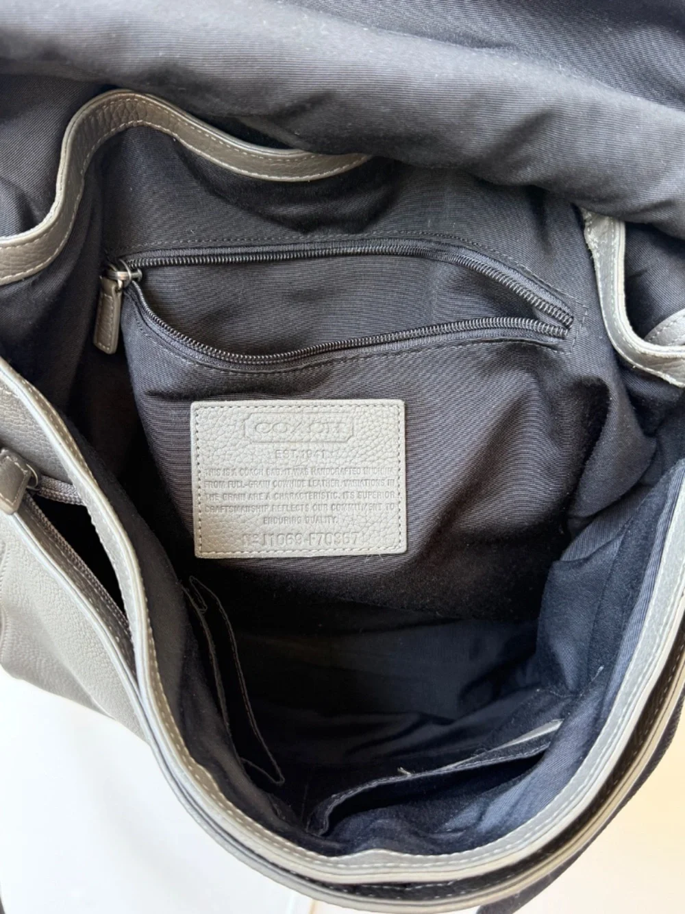 Coach Transatlantic Leather Messenger/Briefcase Bag - Style F70367